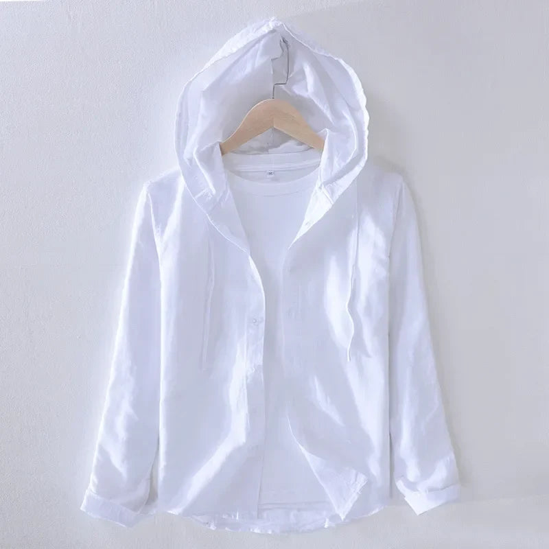 Lightweight Linen Hoodie