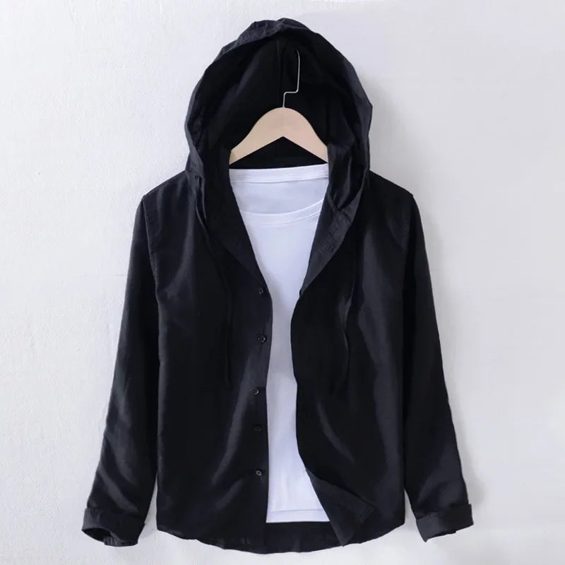 Lightweight Linen Hoodie