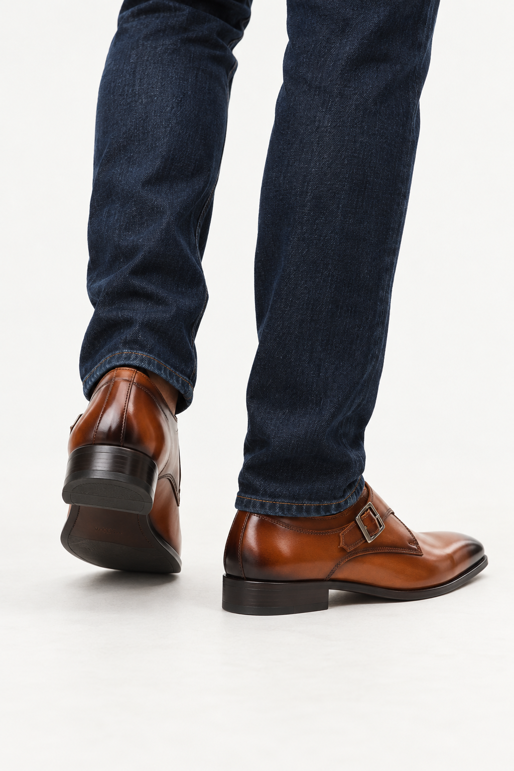 Monk Strap Shoes – Single Buckle & Adjustable Foot Fit
