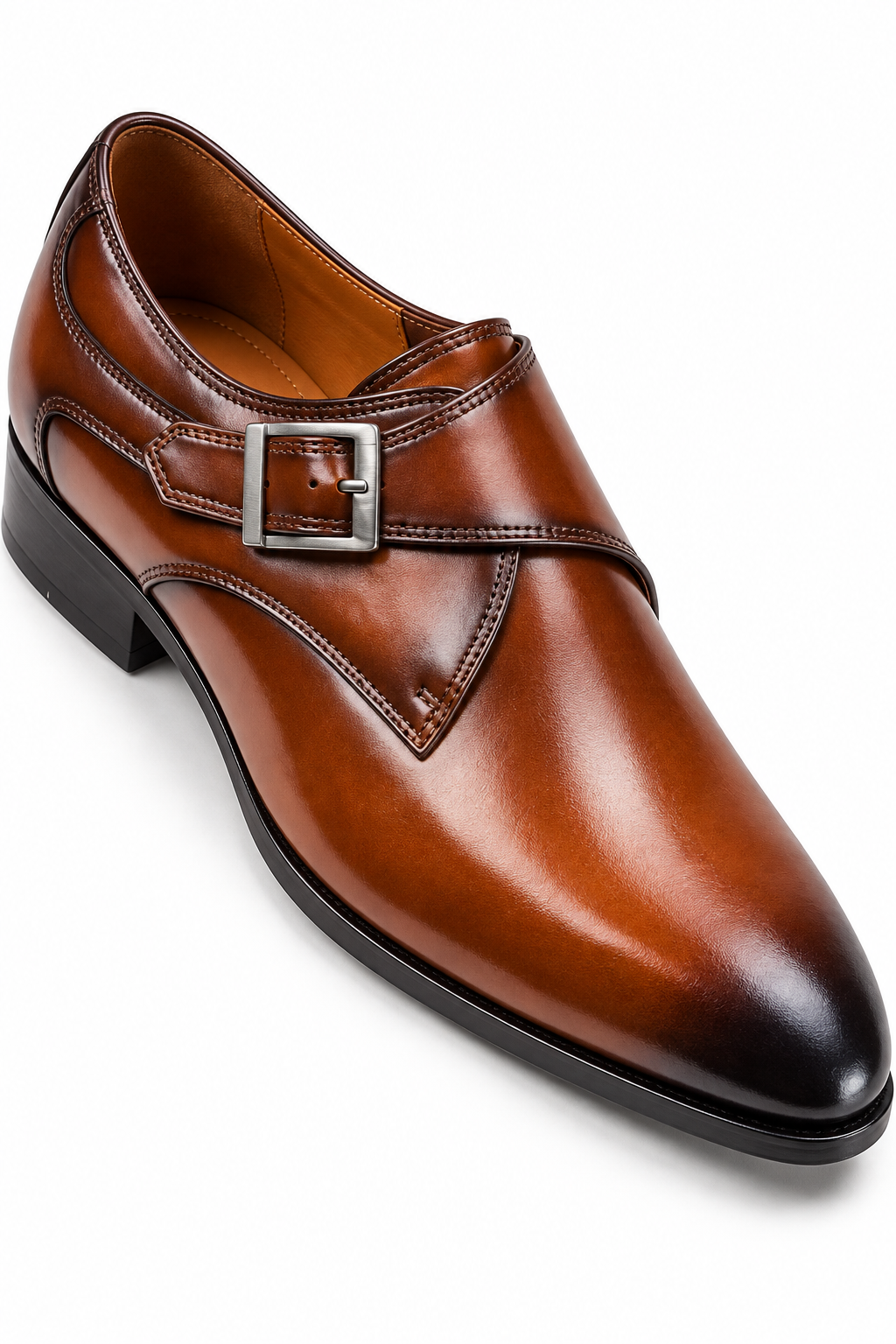 Monk Strap Shoes – Single Buckle & Adjustable Foot Fit