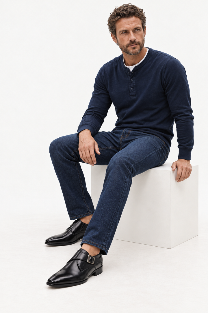 Monk Strap Shoes – Single Buckle & Adjustable Foot Fit