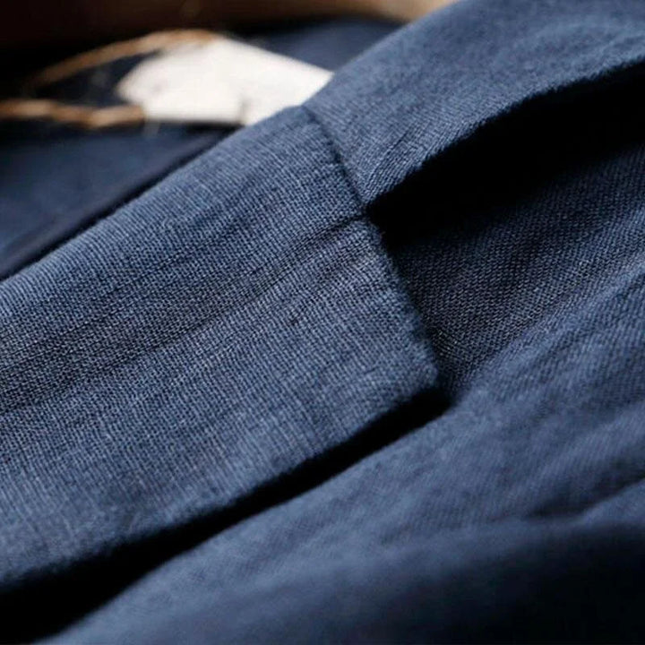Relaxed Fit Linen Blazer