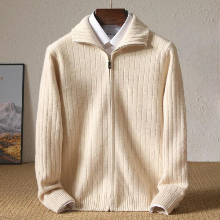 Ribbed Cashmere Wool Sweater