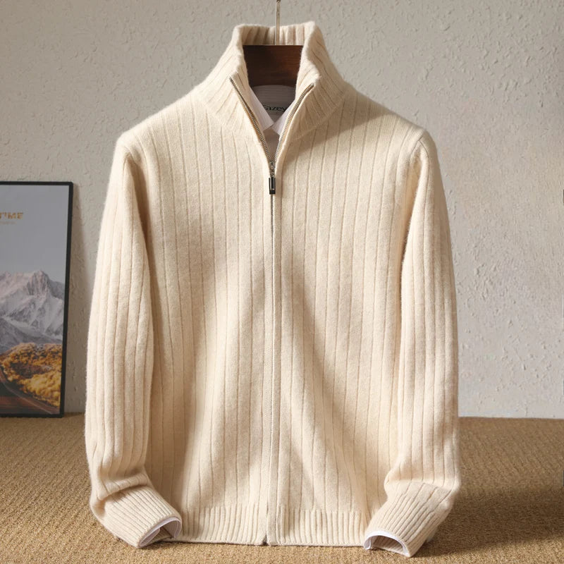 Ribbed Cashmere Wool Sweater