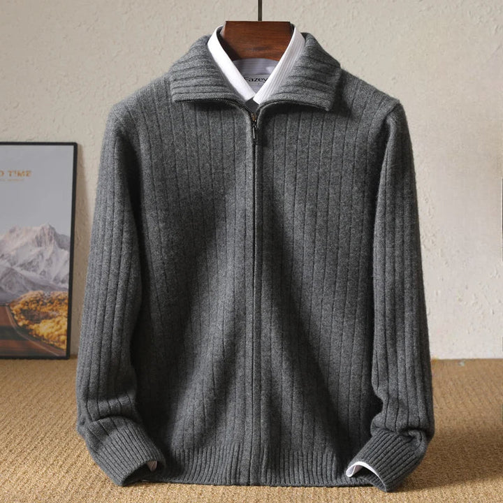Ribbed Cashmere Wool Sweater