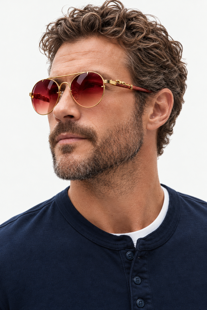 Round Polarized Sunglasses – Double Bridge & Less Glare