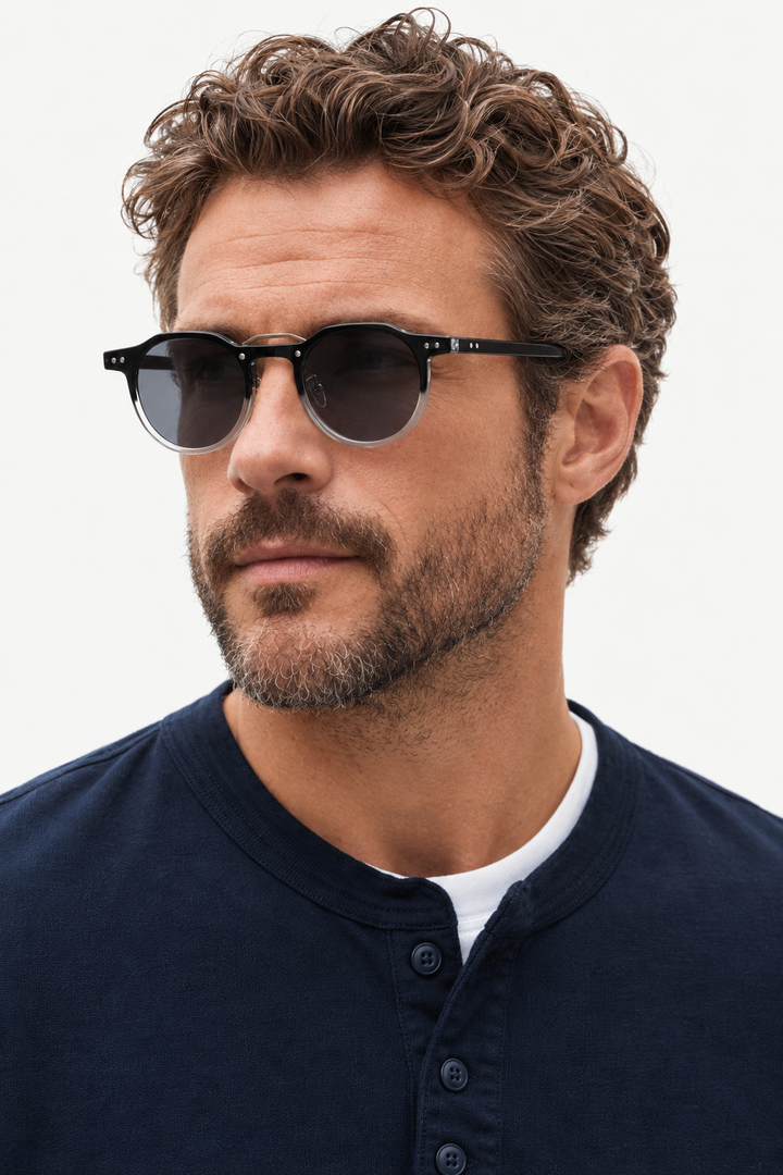Round Sunglasses – Raised Bridge & UV400 Protection