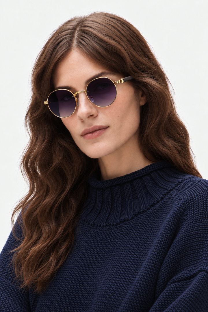 Round Sunglasses – Slim Frame & UV400 Eye Protection