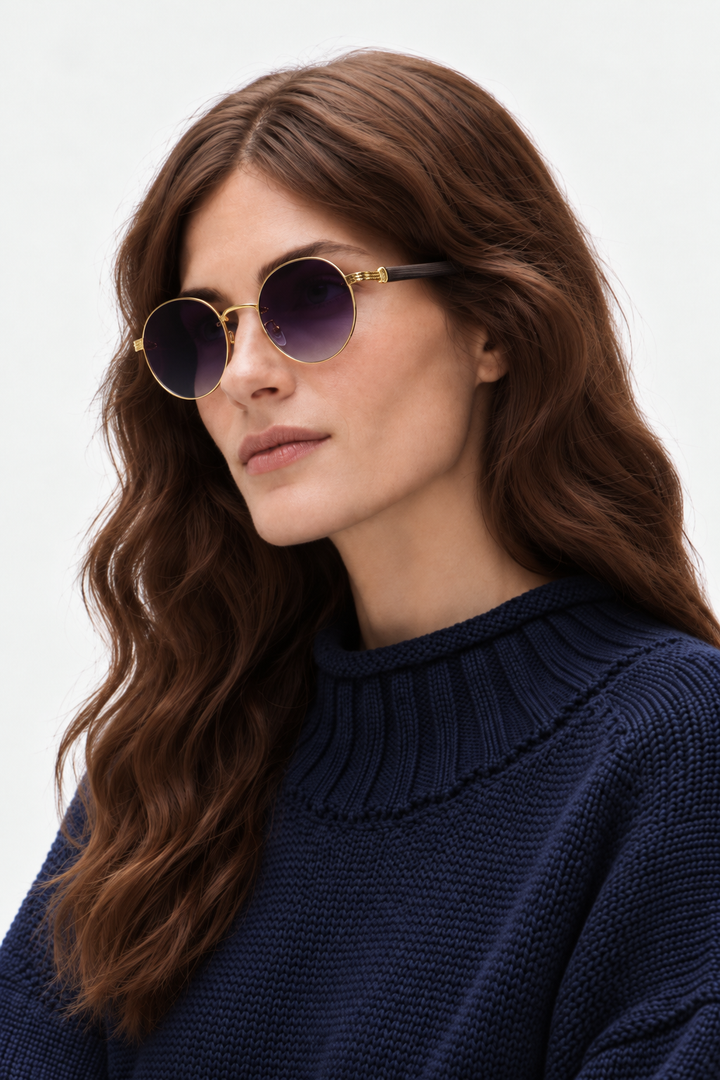 Round Sunglasses – Slim Frame & UV400 Eye Protection