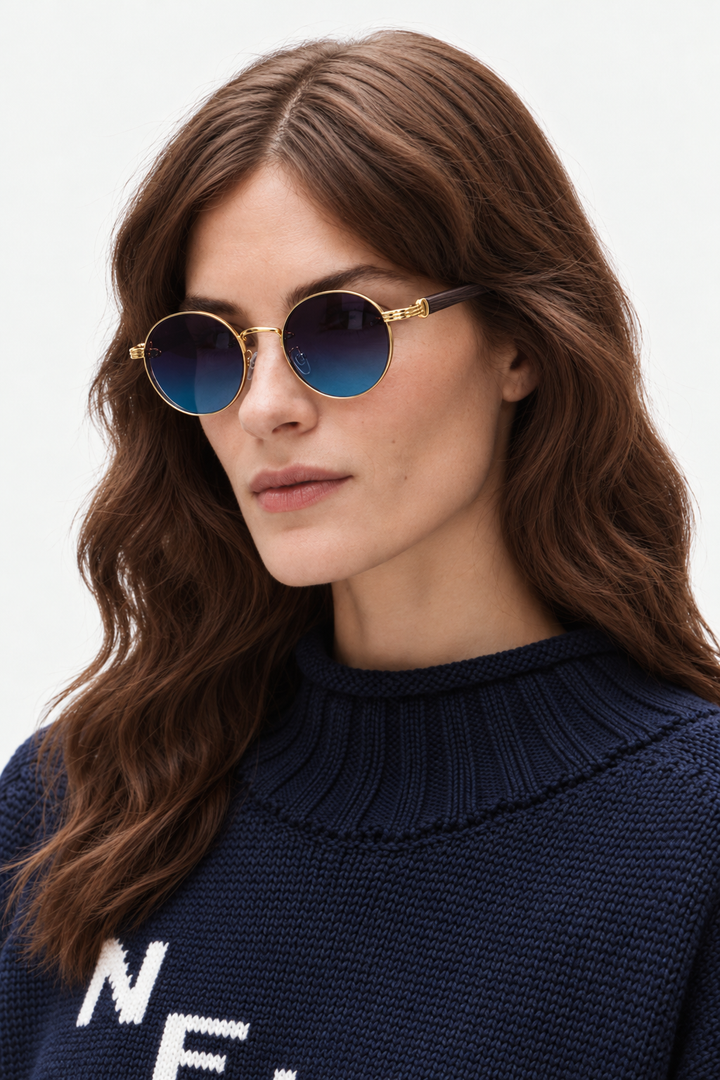 Round Sunglasses – Slim Frame & UV400 Eye Protection