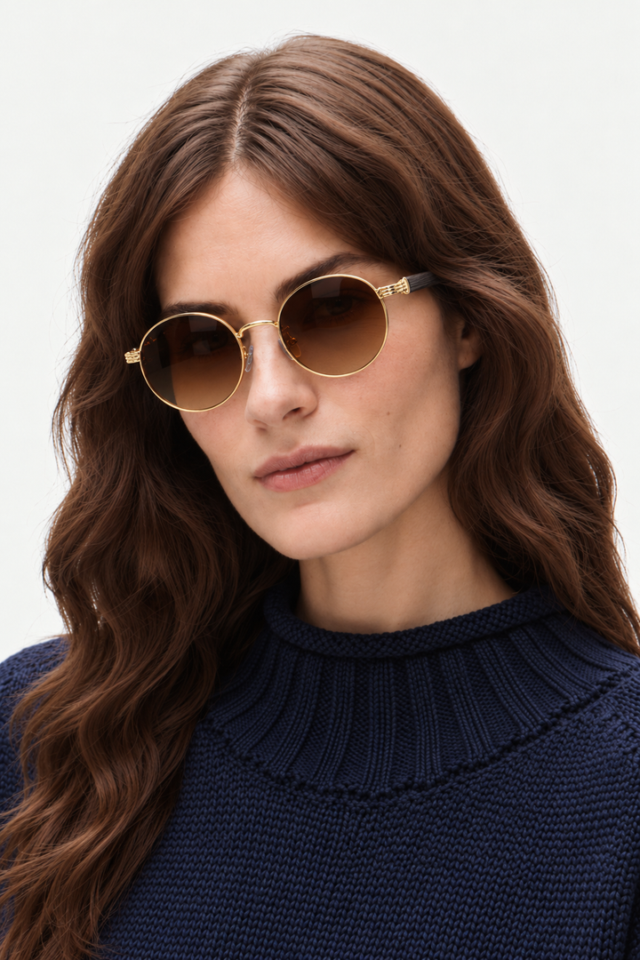 Round Sunglasses – Slim Frame & UV400 Eye Protection