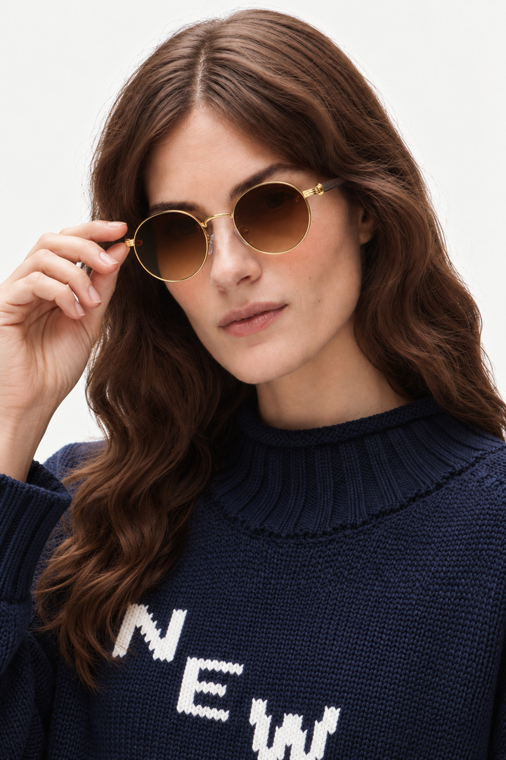 Round Sunglasses – Slim Frame & UV400 Eye Protection