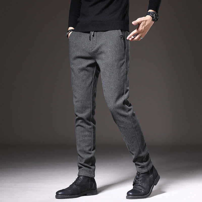 Slim Fit Cotton Blend Pants