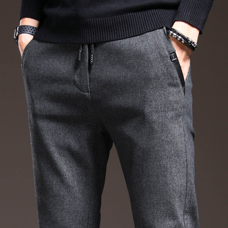 Slim Fit Cotton Blend Pants