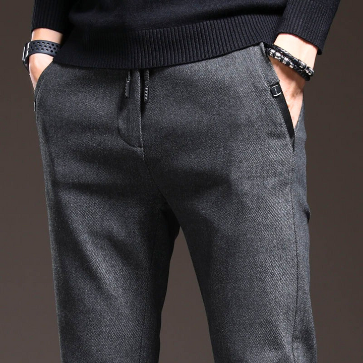 Slim Fit Cotton Blend Pants