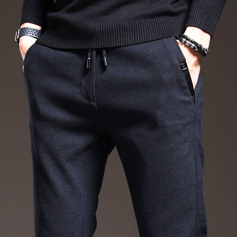Slim Fit Cotton Blend Pants