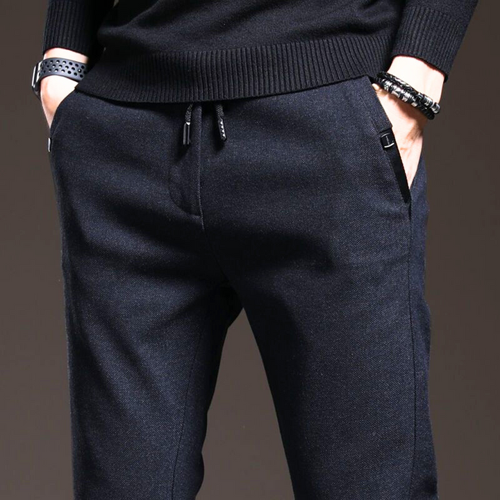 Slim Fit Cotton Blend Pants