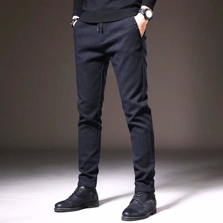 Slim Fit Cotton Blend Pants
