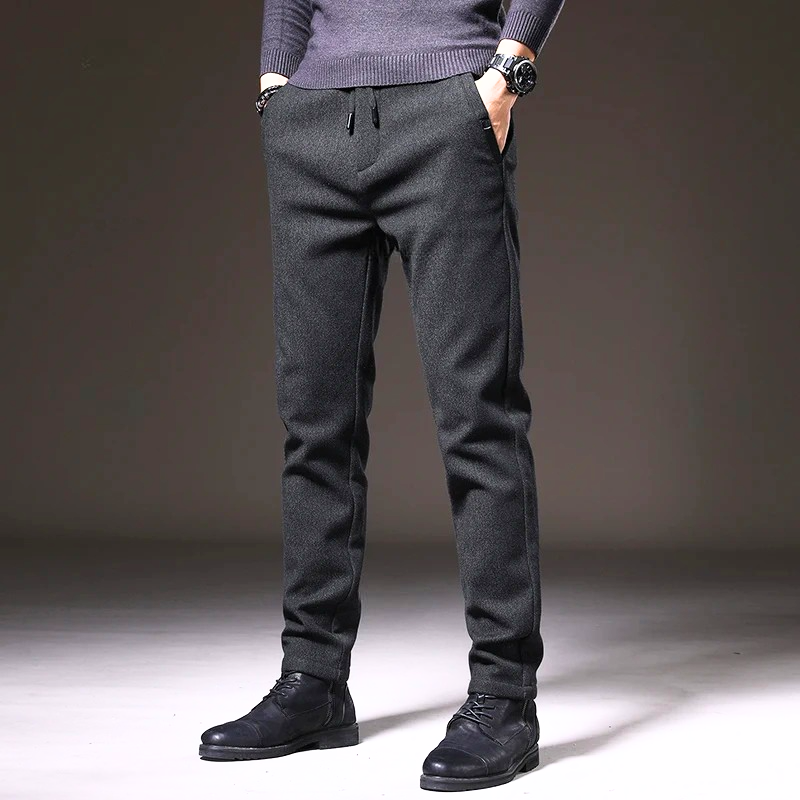 Slim Fit Cotton Blend Pants