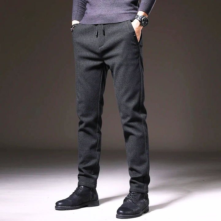 Slim Fit Cotton Blend Pants