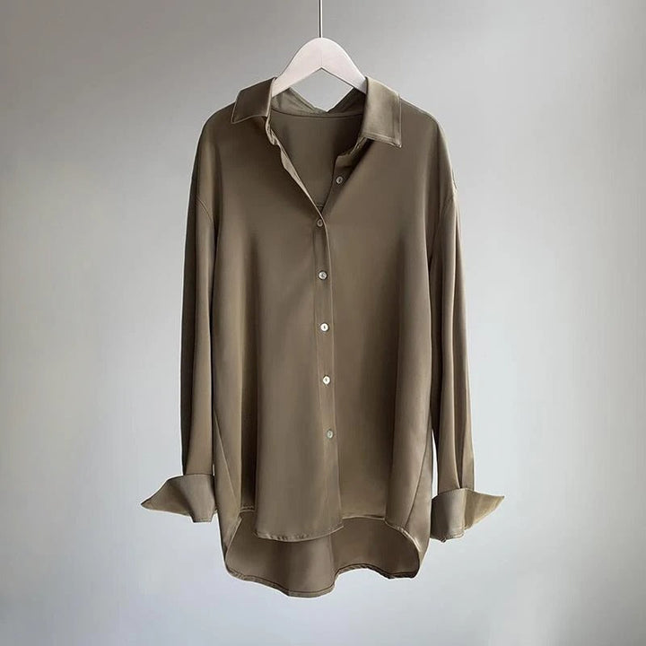 Soft Silk Blend Blouse Shirt