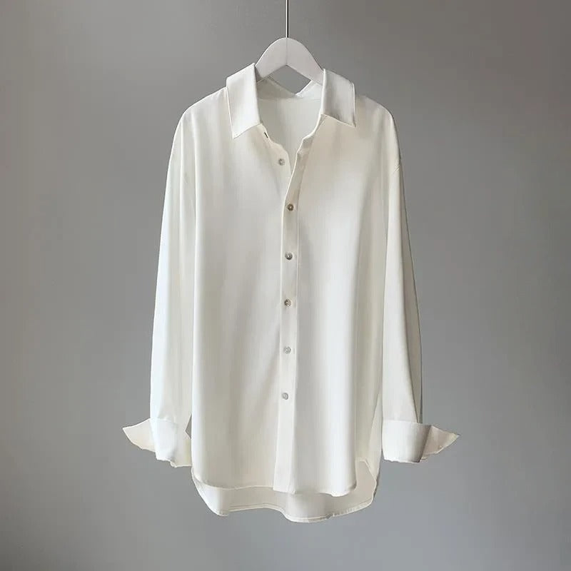 Soft Silk Blend Blouse Shirt