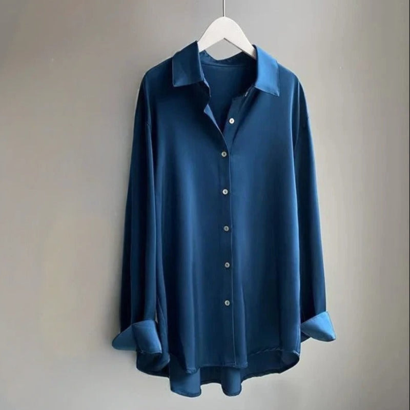 Soft Silk Blend Blouse Shirt