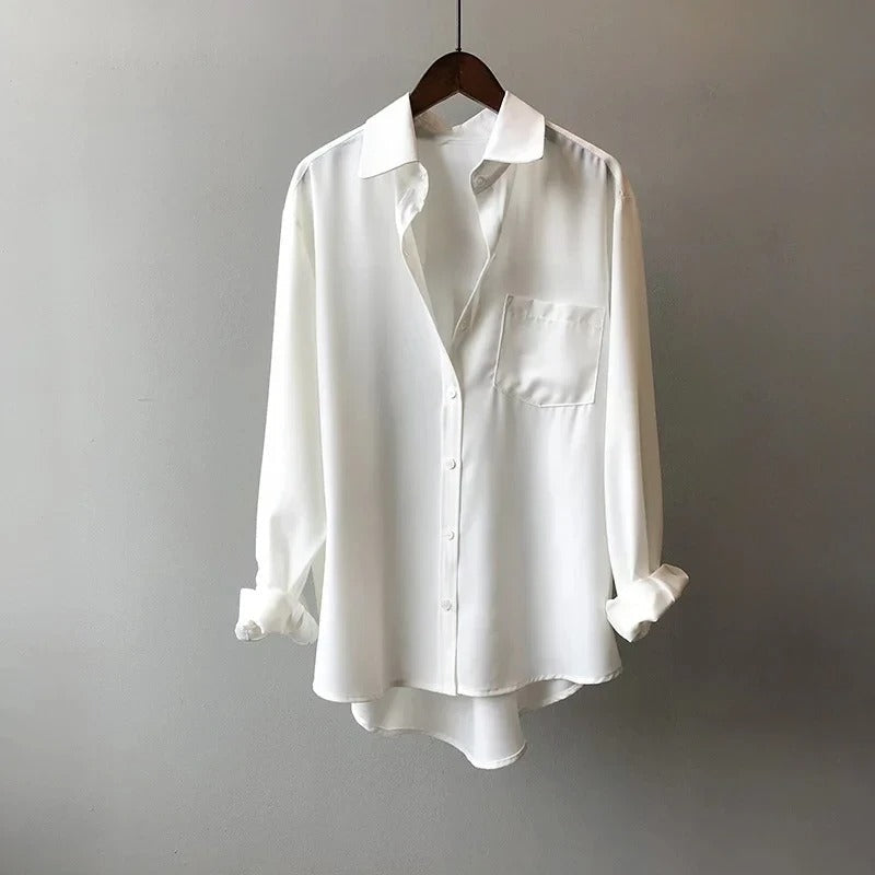 Soft Silk Blouse Shirt