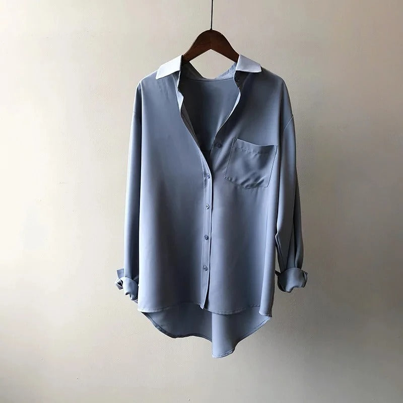 Soft Silk Blouse Shirt