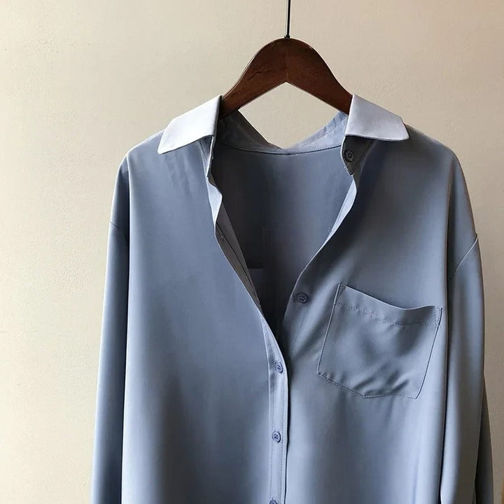 Soft Silk Blouse Shirt
