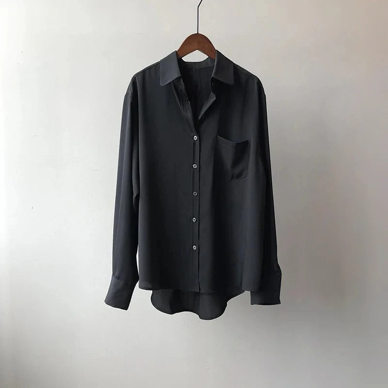 Soft Silk Blouse Shirt