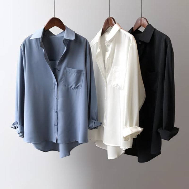 Soft Silk Blouse Shirt