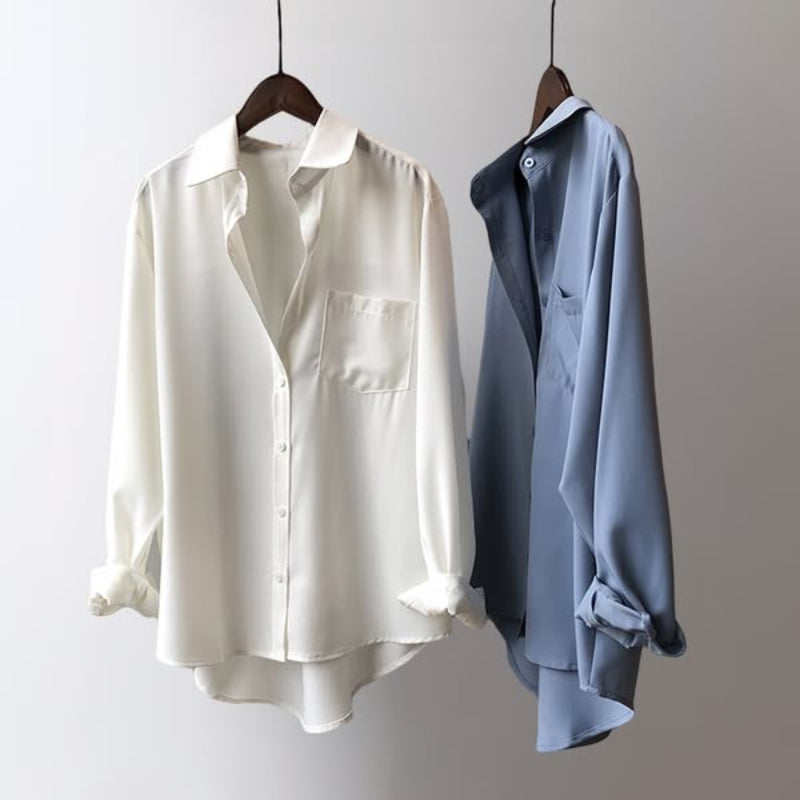 Soft Silk Blouse Shirt