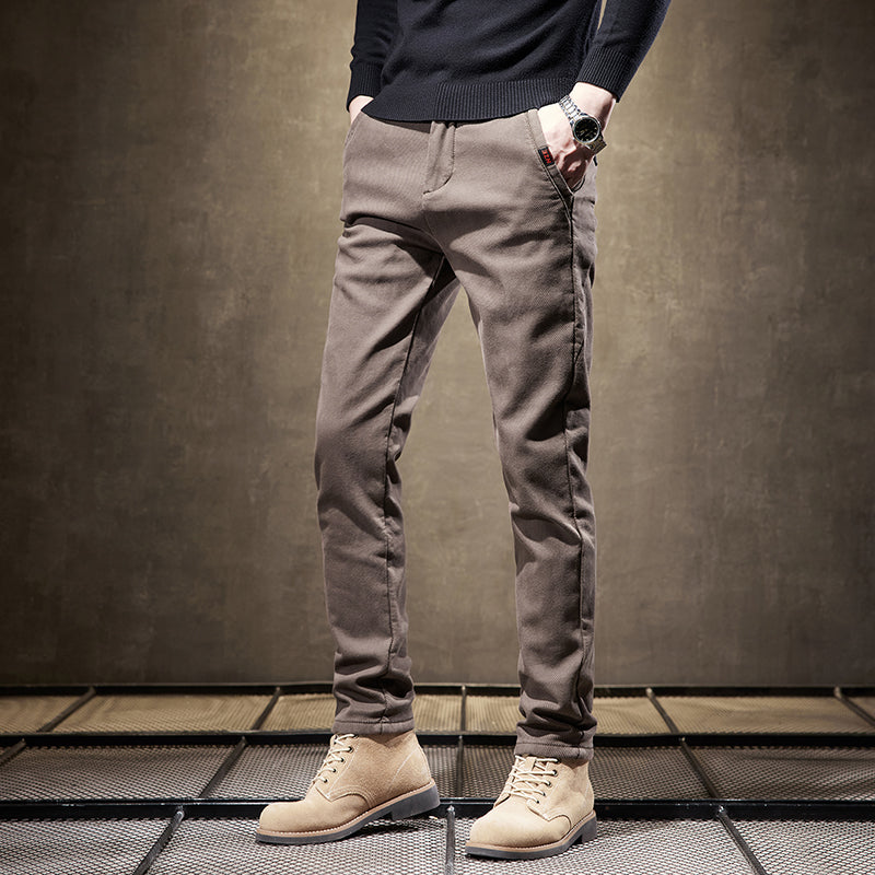 Stretch Cotton Slim Fit Pants