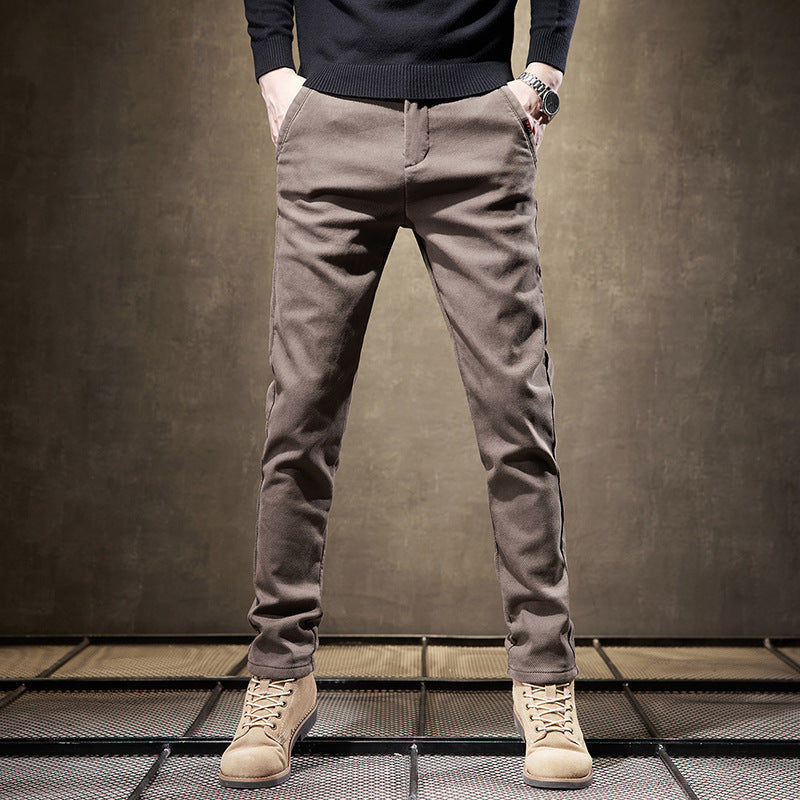 Stretch Cotton Slim Fit Pants