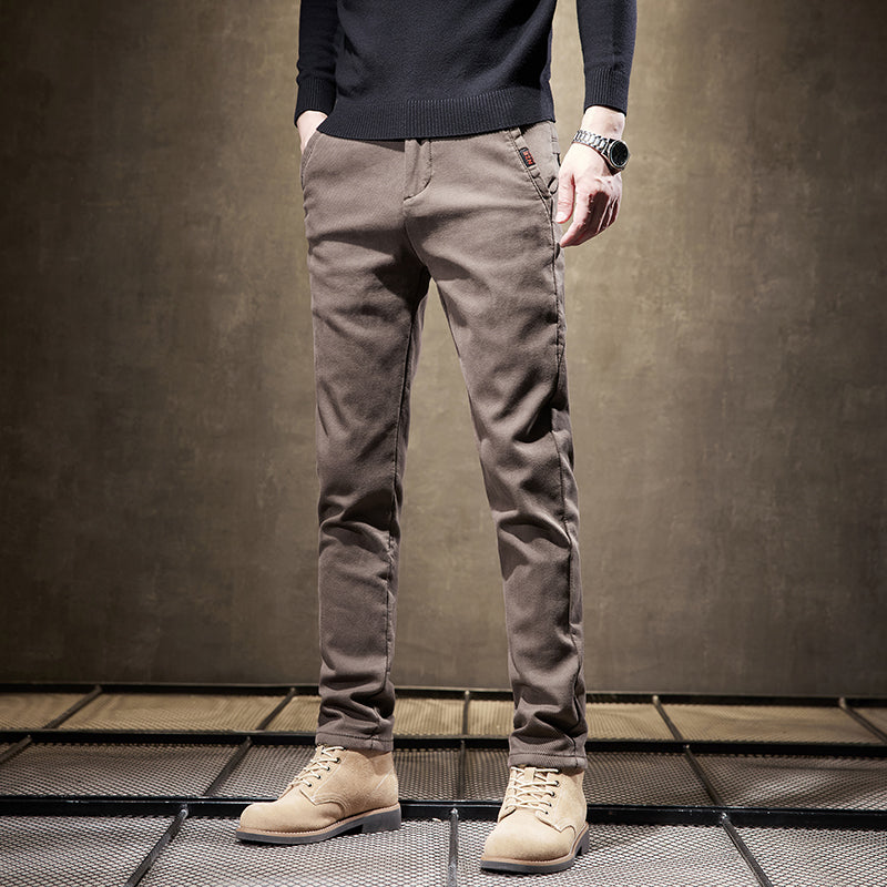 Stretch Cotton Slim Fit Pants