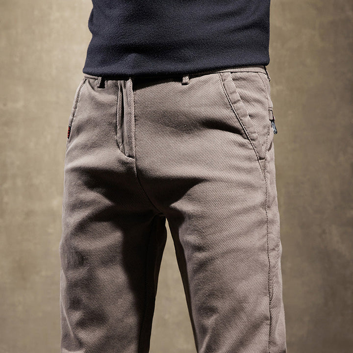 Stretch Cotton Slim Fit Pants