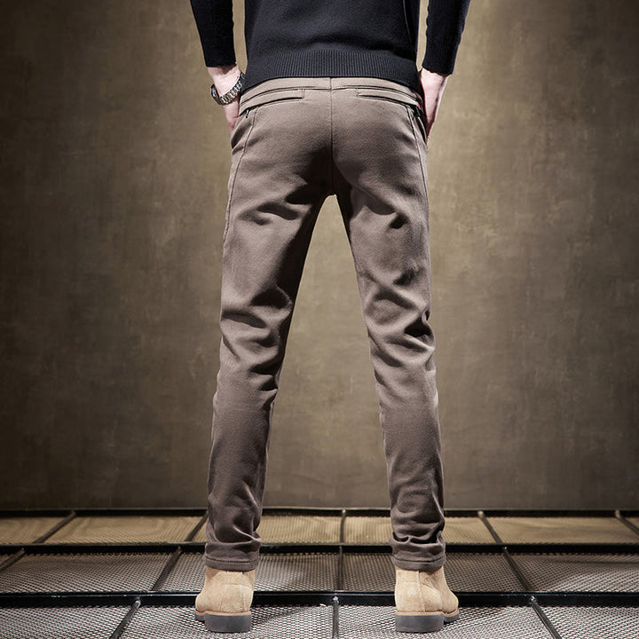 Stretch Cotton Slim Fit Pants