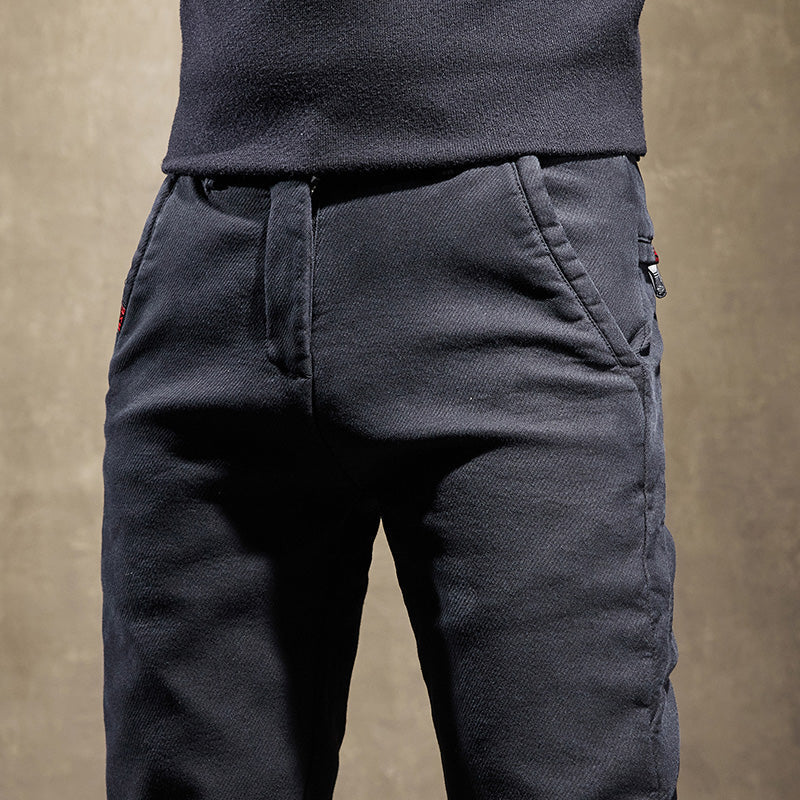 Stretch Cotton Slim Fit Pants