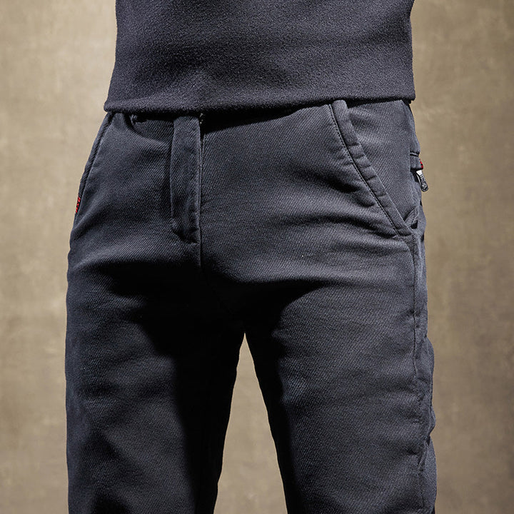 Stretch Cotton Slim Fit Pants