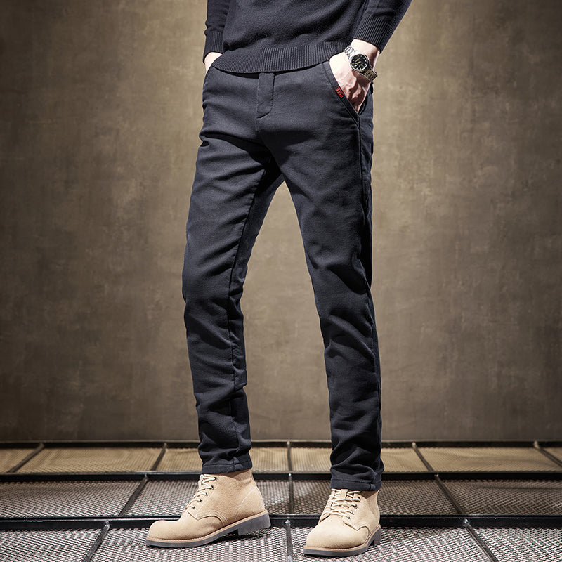 Stretch Cotton Slim Fit Pants