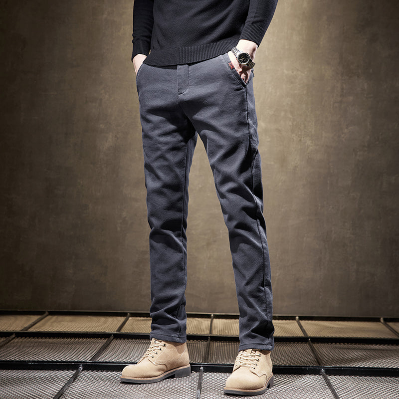 Stretch Cotton Slim Fit Pants