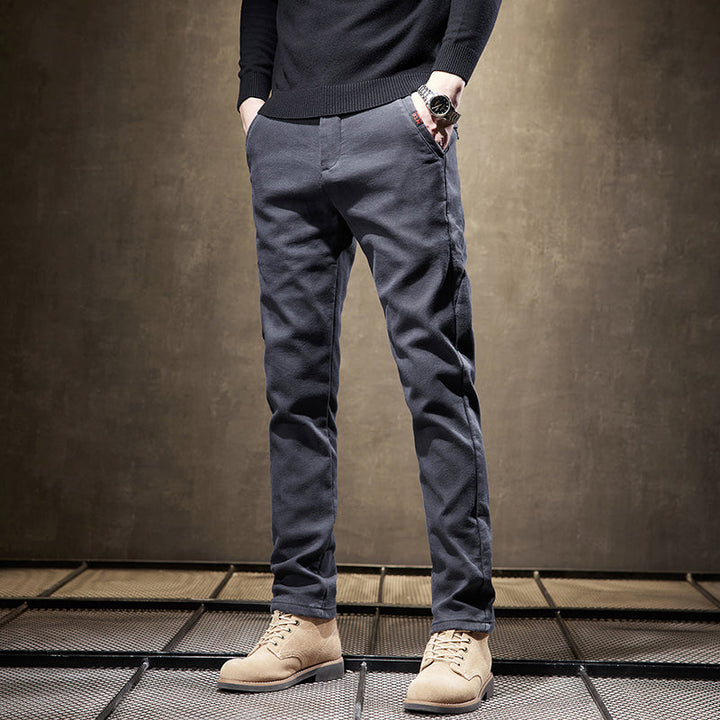Stretch Cotton Slim Fit Pants