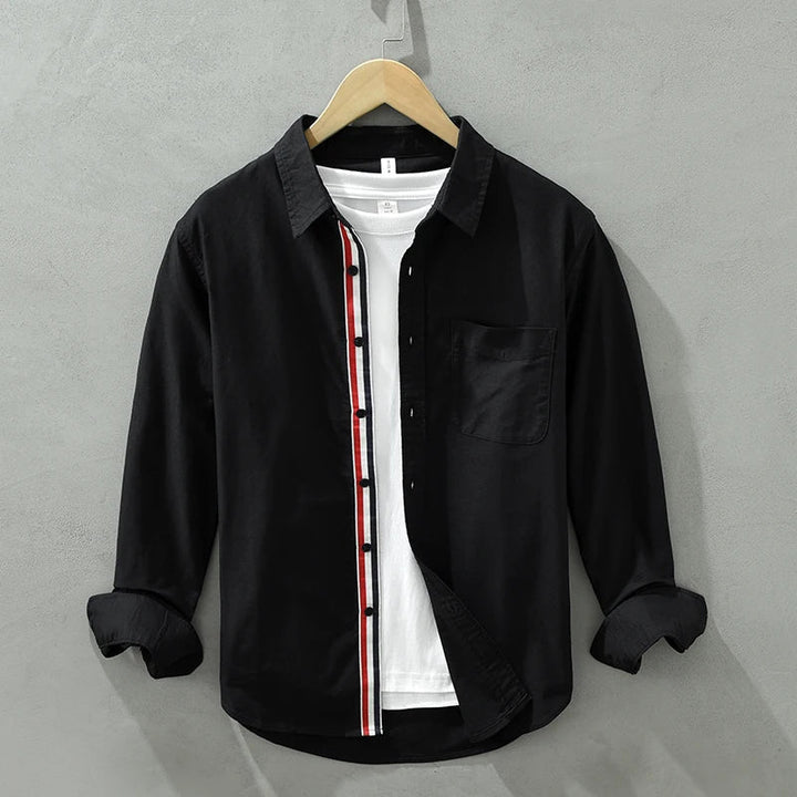 Stripe Detail Linen Shirt
