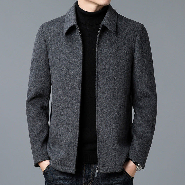 Structured Zip Wool Jacket