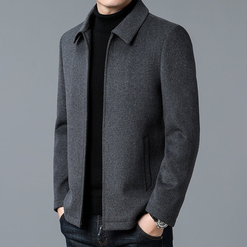 Structured Zip Wool Jacket