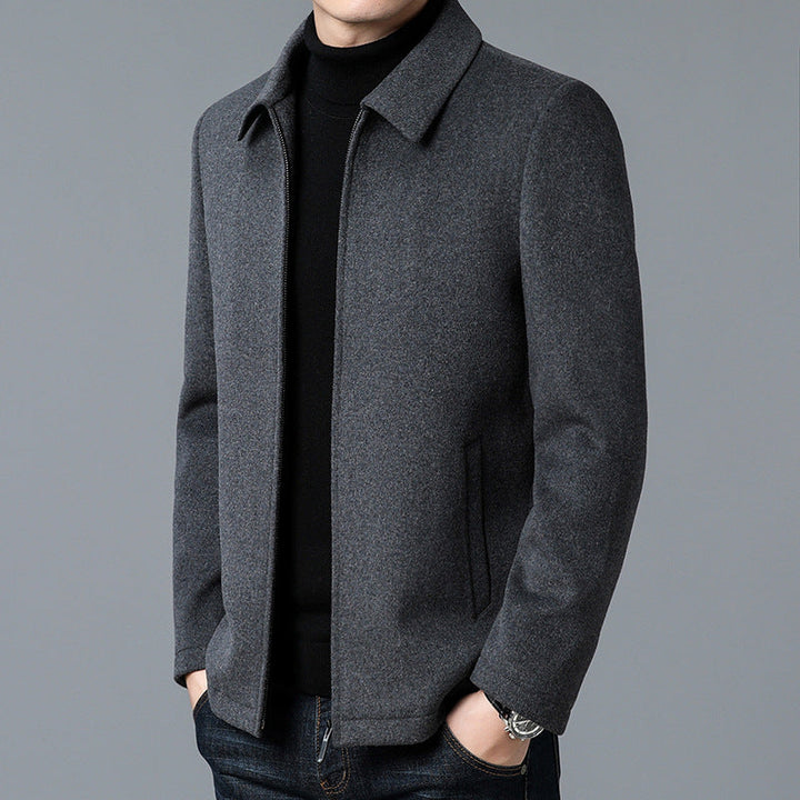 Structured Zip Wool Jacket
