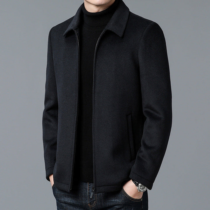 Structured Zip Wool Jacket