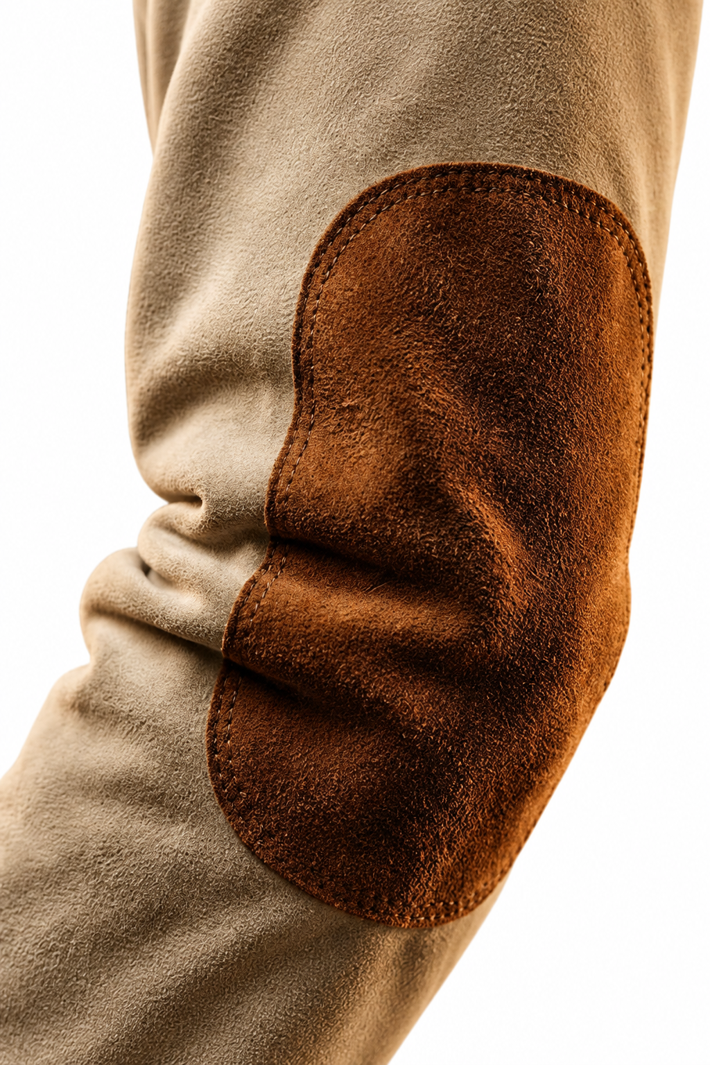 Suede-Touch Shirt – Lace-Up Neck & Smooth Inner Lining
