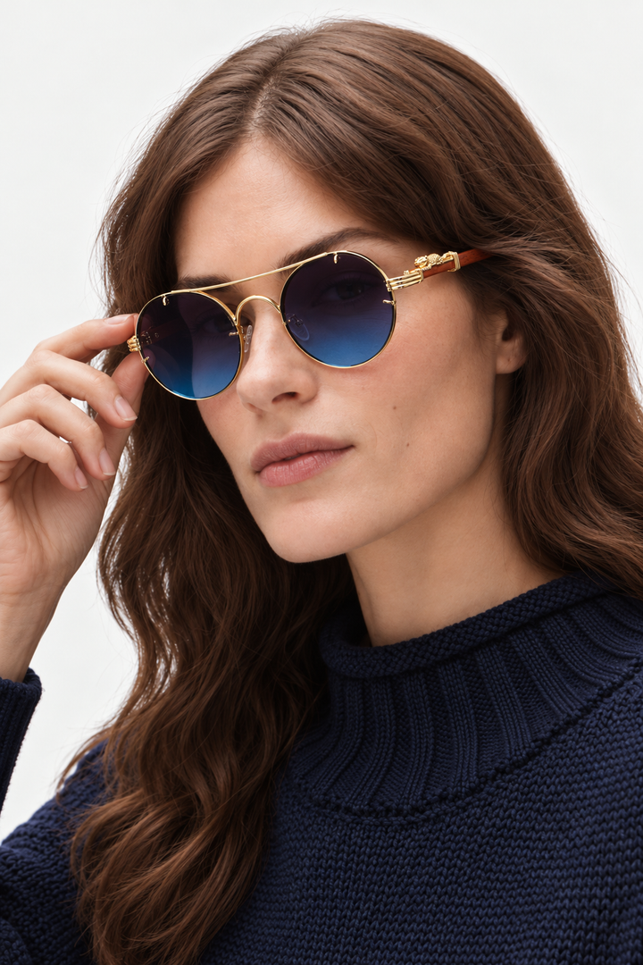 Sunglasses – Round Lenses & Polarized Glare Control